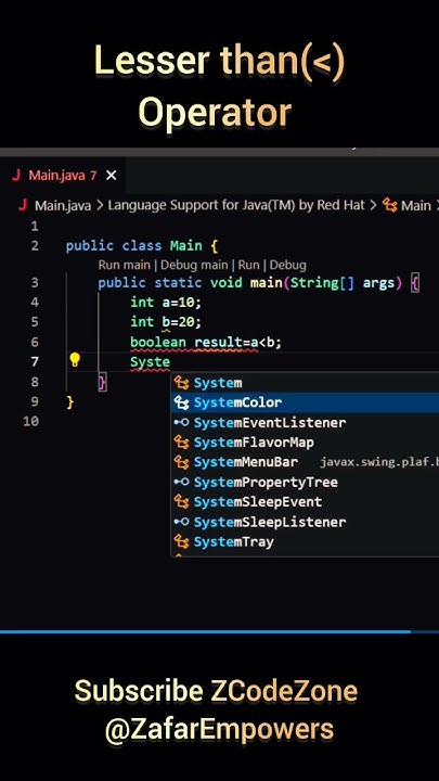 That's how java conditional lesser than operator works subscribe ...