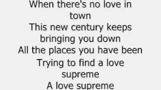 Robbie Williams-Love Supreme Lyrics chords