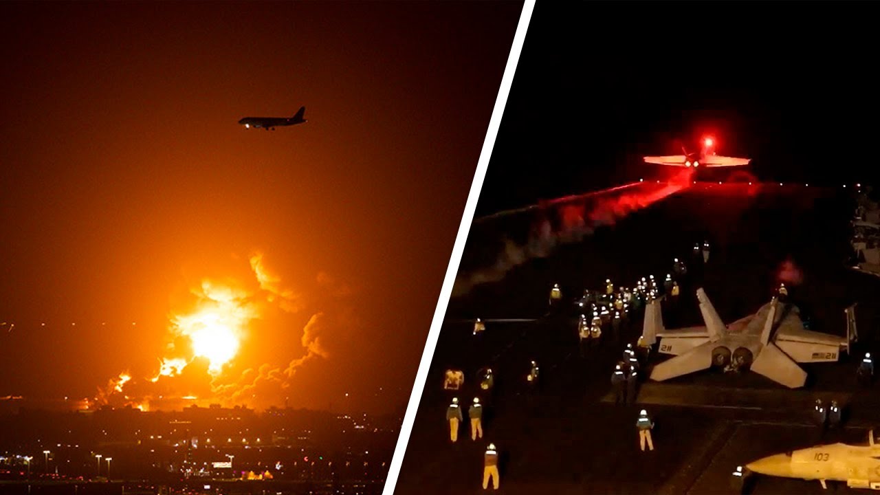Новый удар по Йемену. Авиация США и Британии бомбят столицу страны Сану