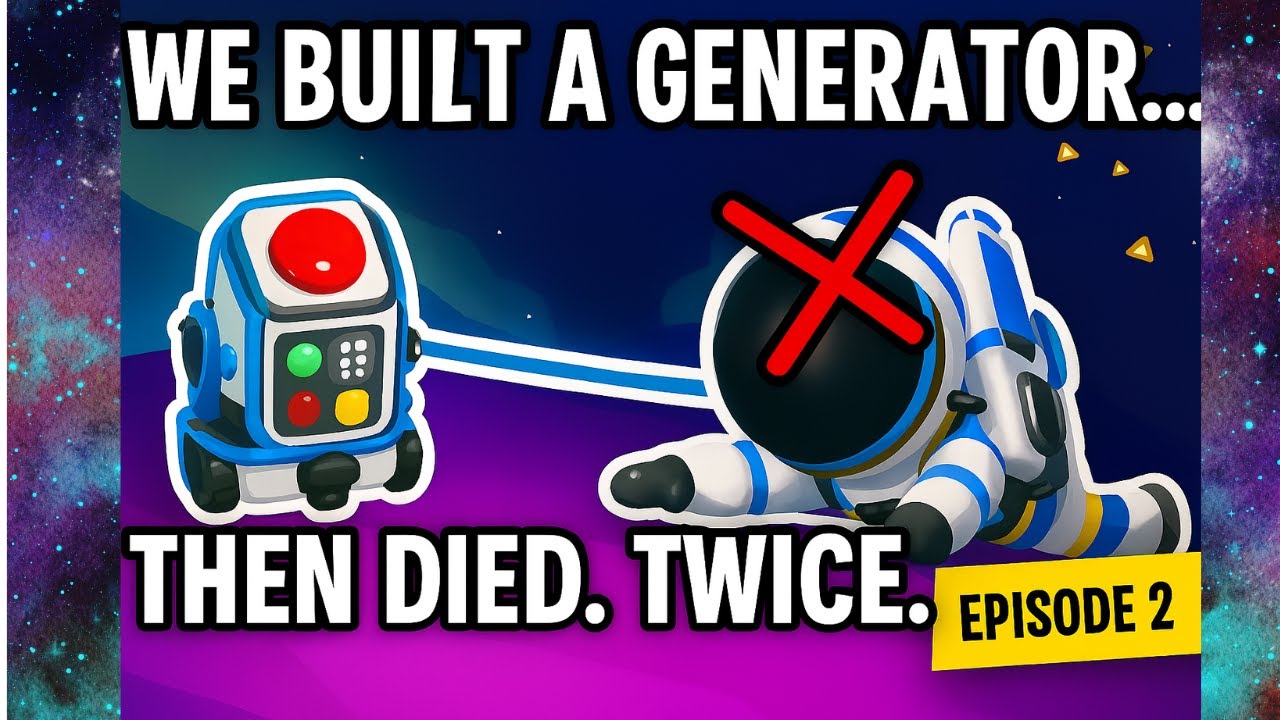 Astroneer, эпизод 2 – Генератор построен, начался хаос! Включаемся и погибаем