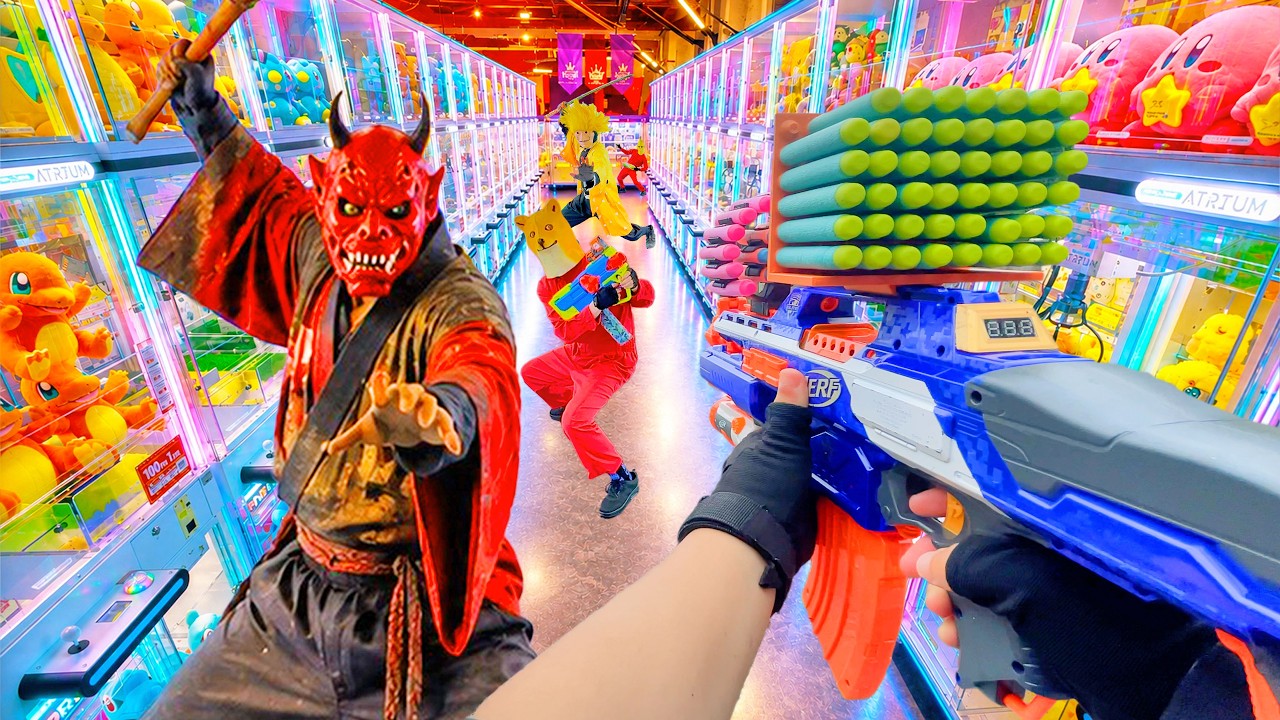 Nerf War | Amusement Park Battle 157 (Nerf First Person Shooter)