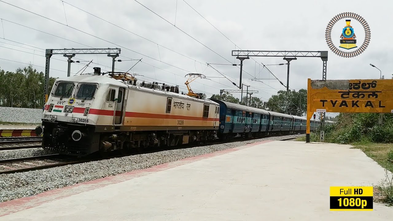 Seshadri Express is at top speed spoted near Tykal Indian Railways YouTube