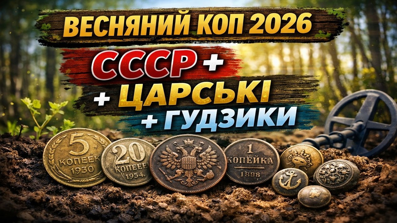 Неочікувані знахідки! Царські монети, СССР і гудзики | Весняний коп 2026