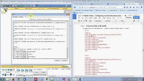 Packet Tracer 3.2.1.7 - Configuring Vlans