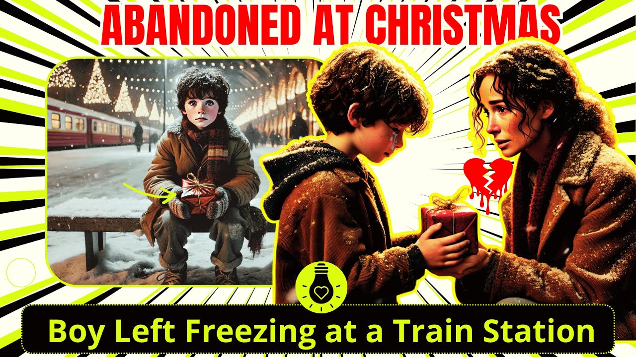 Boy Left Alone 💔 Freezing at Train Station: This Touching Christmas ...