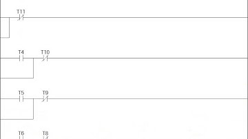 PLC Điều khiển 4 đèn bằng 1 nút nhấn phan2