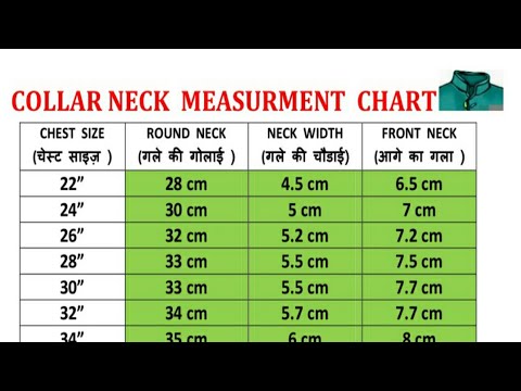 Child Neck Circumference Chart
