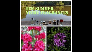 TOP 10 SUMMER FRAGRANCES NICHE EDITION COUNTDOWN, NISHANE, ALGHABRA, AMOUAGE, GALLIVANT STORIES