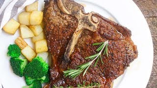 Perfect T-bone Steak {Pan Seared with Oven Finish} screenshot 3