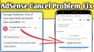 Google Adsense Payment Account Was Cancelled | How to fix Adsense Cancel Problem| #googleadsense