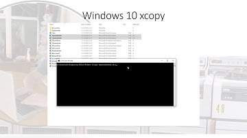 MS Windows Tutorial xcopy