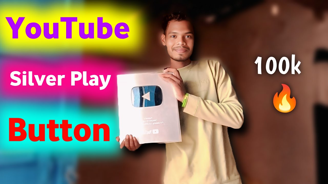 YouTube Play Button 😱🔥 Unboxing