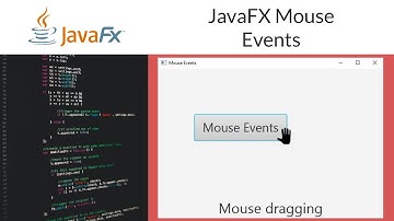 JavaFX Mouse Events Tutorial For Beginners