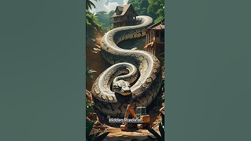 Mysterious | A giant python is found in a cave in the middle of the forest.#snake #mysteriou