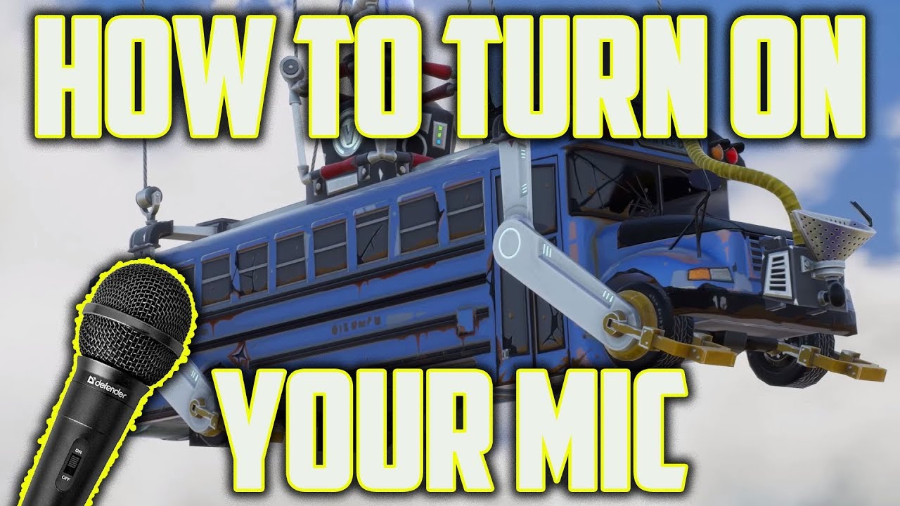 how to turn on microphone on fortnite quick pc setup mic 2018 - how to turn on mic in fortnite