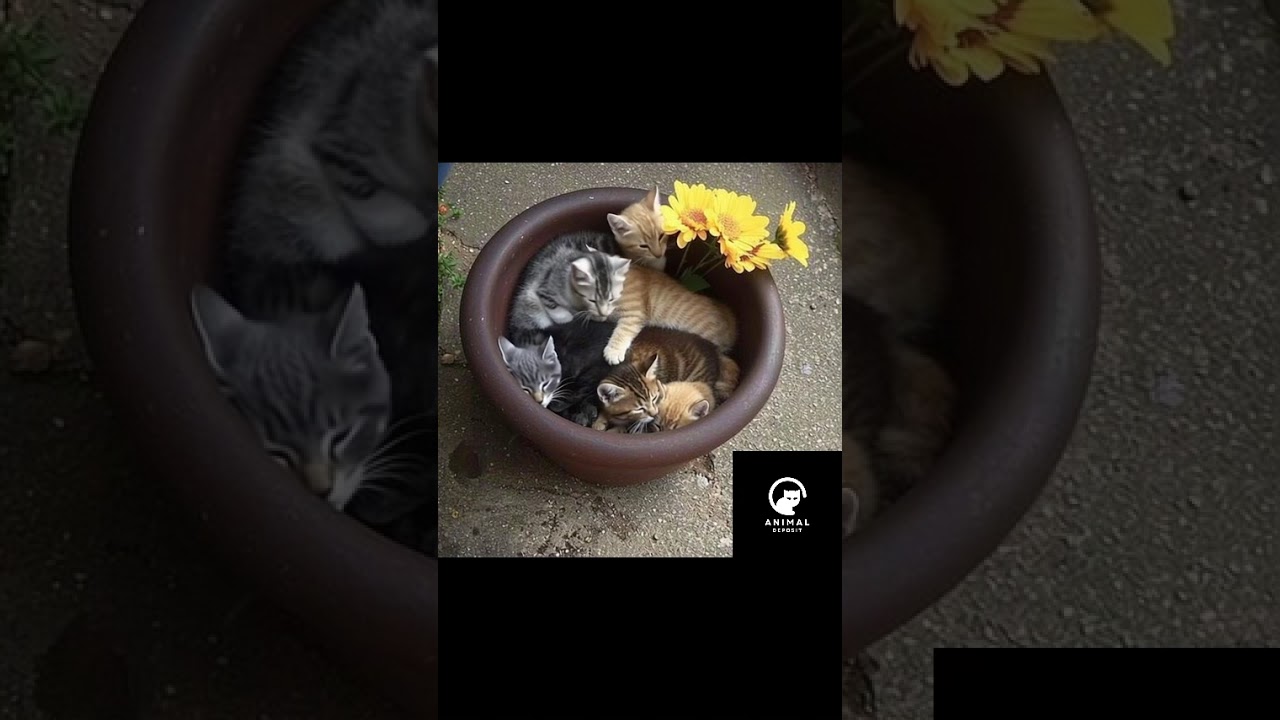 "The Secret Garden Nursery: Sleeping Kittens in Bloom (Pure Serenity) 🌷🐾"