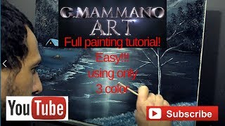 How to paint for beginners - oil painting - step by step - g.mammanoart - easy painting -