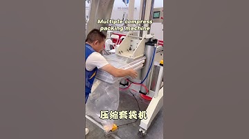 Multiple compression bagging machine for pillows cushions packing #compression #packingmachine