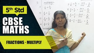 5th Std CBSE Maths Syllabus | Fractions - Multiply | CBSE Maths Part-21
