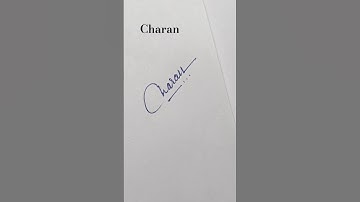 Charan #signature #shorts