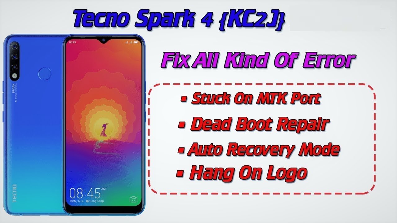 Tecno Spark 4 KC2J/KC2 Dead Recovery Hang On Logo Fix 2024 (Ufixer Solution) 