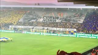 Frosinone - Palermo (finale playoff): la coreografia della curva nord