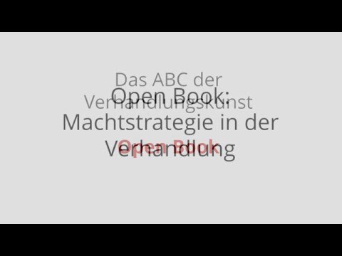 Das ABC der Verhandlungskunst: Open Book