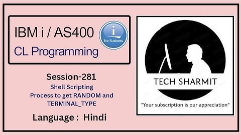 Process to get  RANDOM and  TERMINAL_TYPE  in ibmi training  | shell scripting in ibmi