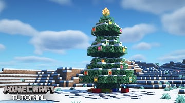 Minecraft: Big Christmas Tree Tutorial (How To Build)