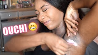 I Tried an At- Home Waxing Kit (It HURT) | Regalico Waxing Kit from Amazon + Tips for Waxing At Home