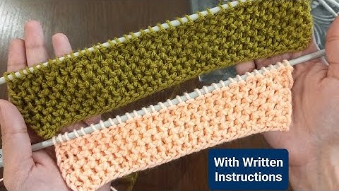 Easy Knitting Border | Simple & Easy 4 Row Repeat Border | Easy Knit Stitch Patterns for Beginner
