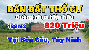 Số 47 Bán đất thổ cư Đường nhựa hiện hữu 188 m2 giá 820 Triệu tại Bến Cầu, Tây Ninh | Phương Thy