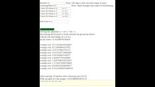 JJ04 Quadratic Machine Learning Examples in Javascript using Deeplearnjs