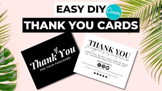 Create a DIY Business Thank You Card for FREE Using Canva
