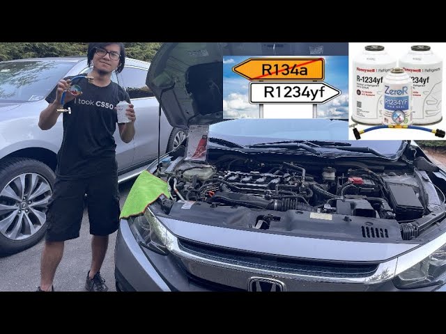 How To Recharge A/C 10th Gen Honda Civic 2016-2021 R1234YF In-Depth