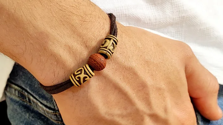 men's leather bracelet - jewelry making for beginners