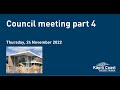 24 november 2022  council meeting part 4