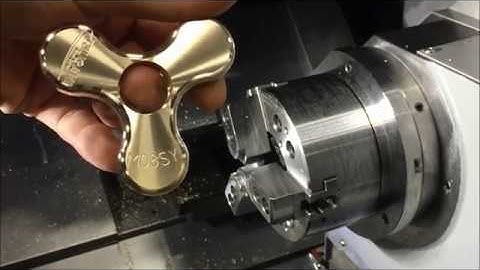 Metal Fidget Spinner made on Tsugami M08SY Lathe