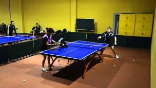 multiball training (Chinese penhold, RPB, slow motion)