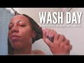 WASH DAY VLOG | Shampoo Routine, Sealing Unraveled Ends, &amp; Braid Out (ft. MERIT COSMETICS)