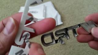 Unboxing New TRD Toyota Racing Development Chrome Emblem Badge Full HD  2017