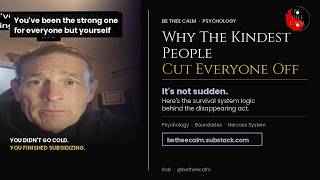 The psychology behind why the kindest people eventually cut everyone off Carl Jung