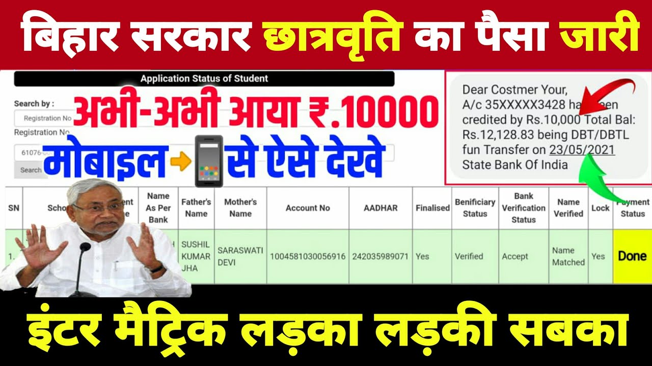 Bihar Board Matric Inter Scholarship 2020 Jari | Bihar Board 2020 Ka Scholarship Kaise Check Kare