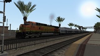 Train Simulator 2016 HD: BNSF GE AC4400CW 5638 Leads Metrolink Train 605 (Oceanside to Los Angeles)