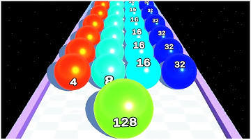 2048   Merge Balls Number 3D - Gameplay Walkthrough - Levels 1-24