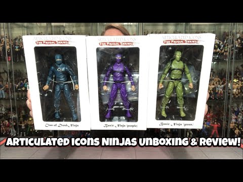 Articulated Icons Ninjas Unboxing & Review! - YouTube