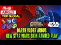 Darth Vader Argus, New Star Wars Skin Ranked Gameplay [ Top Global Argus ] Meiji - Mobile Legends