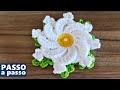 Flor de crochê | Passo a passo