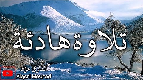 تلاوة هادئة بصوت جميل جدا 😍 من سورة مريم