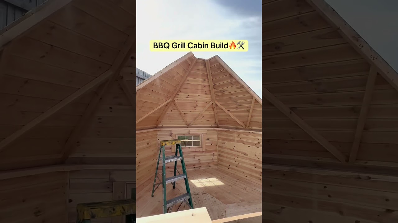BBQ Grill Cabin Build🔥🛠️